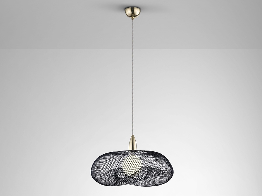 108987 Подвесной светильник 1L черный/золотой Schuller Forma - Вид №5