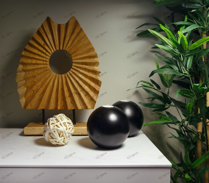 Victoria Stenova 519376 Подсвечник Wooden Black 