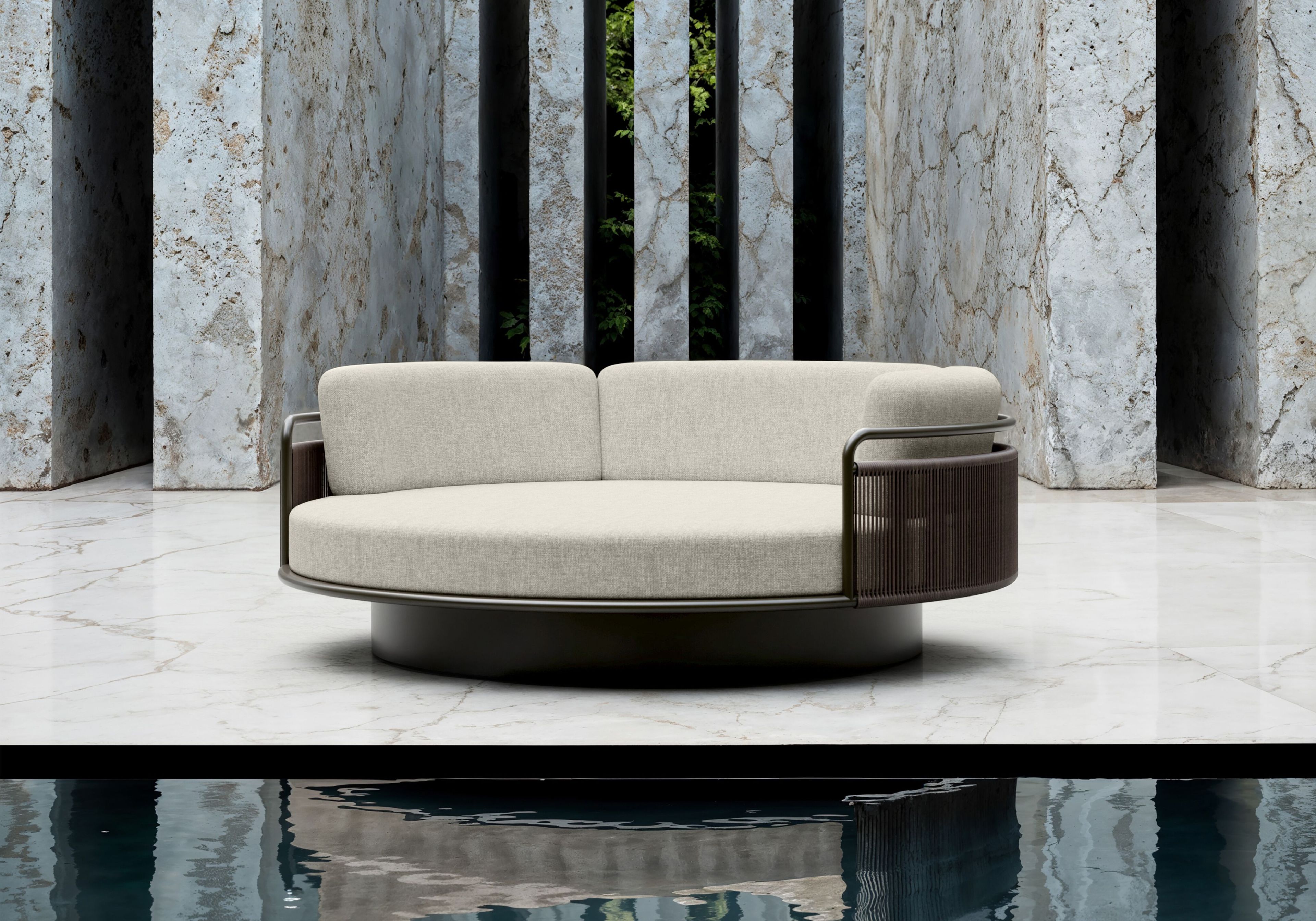 Ткань круглая Садовая кровать SNOC ссылка ARCH-00047711 - Вид №1