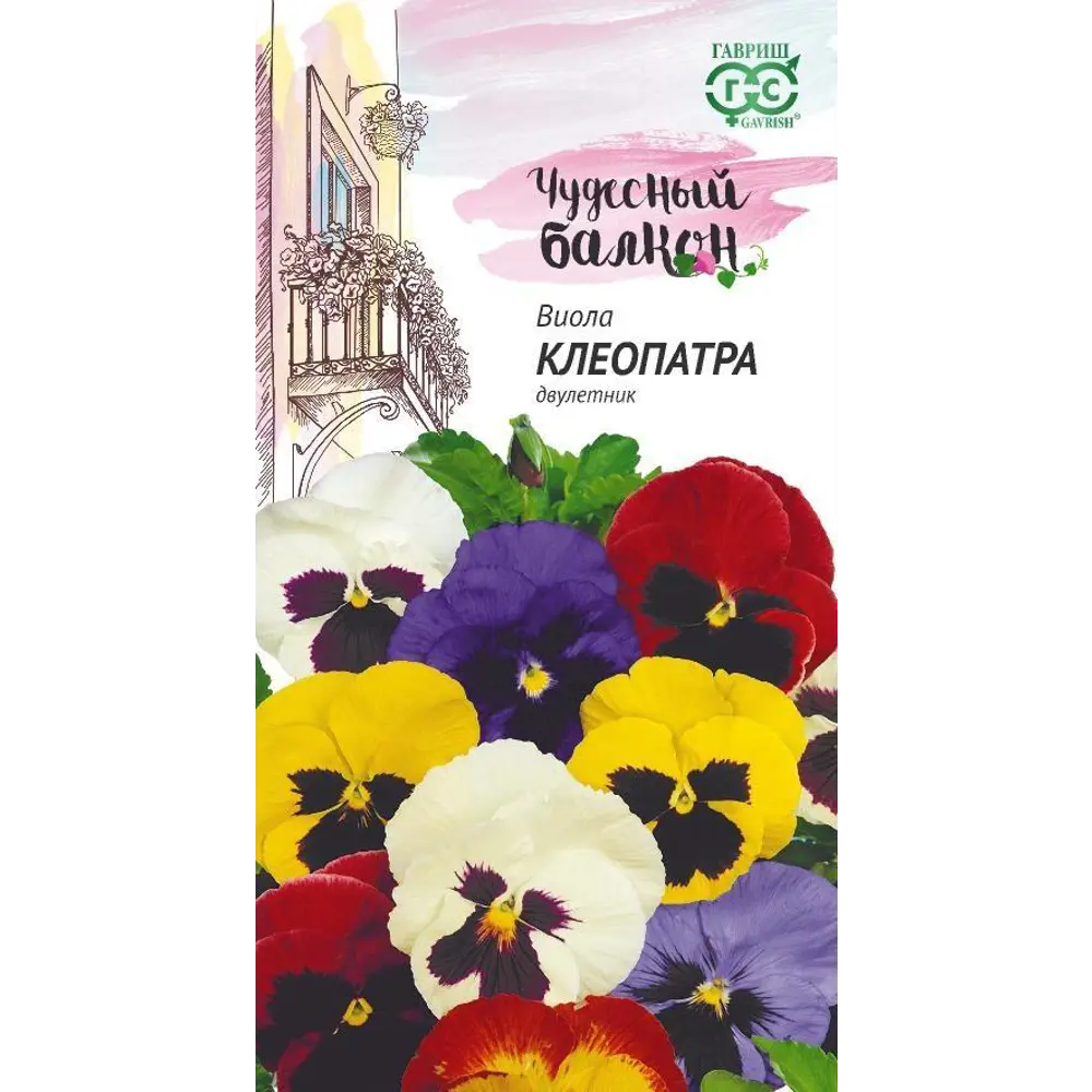 Семена цветов Гавриш Виола Клеопатра микс для балкона и сада 89401934 STLM-1571905