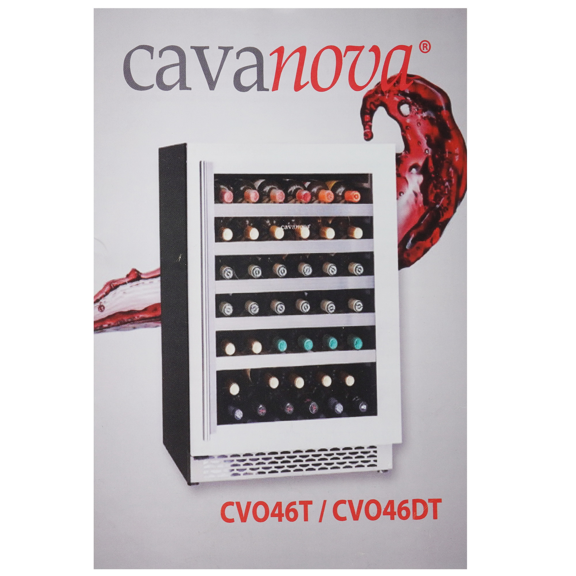 1136081 Винный шкаф Cavanova CV046T серебристый STDN-0074955 - Вид №7