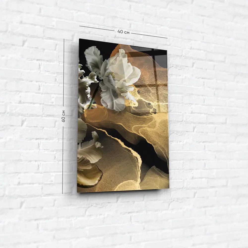 Картина на стекле Белые ирисы 3 40x60 см 85282965 STLM-2004709 ARTABOSKO  - Вид №5