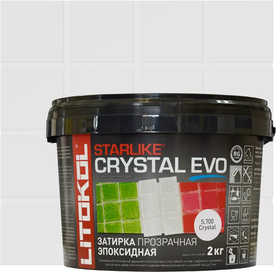 Litokol Starlike Evo - эпоксидная затирка-хамелеон для мозаики 82860174