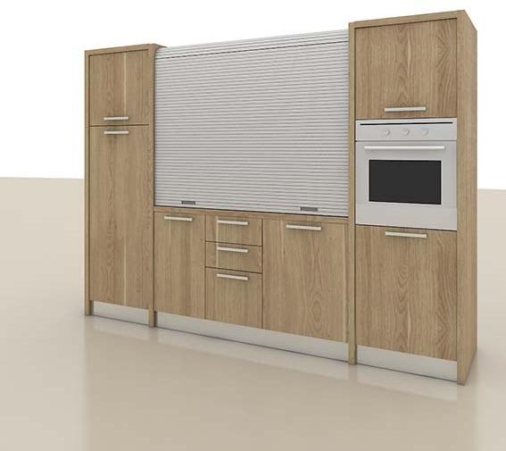 Mobilspazio Мини-кухня из дерева Zeus K137 - Вид №1