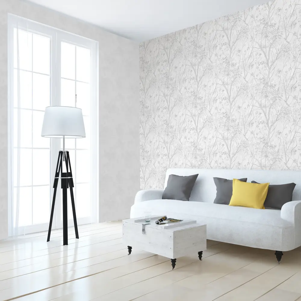 Обои флизелиновые Victoria Stenova Yakutia белые 1.06 м VS281821 STLM-2003100 - Вид №3