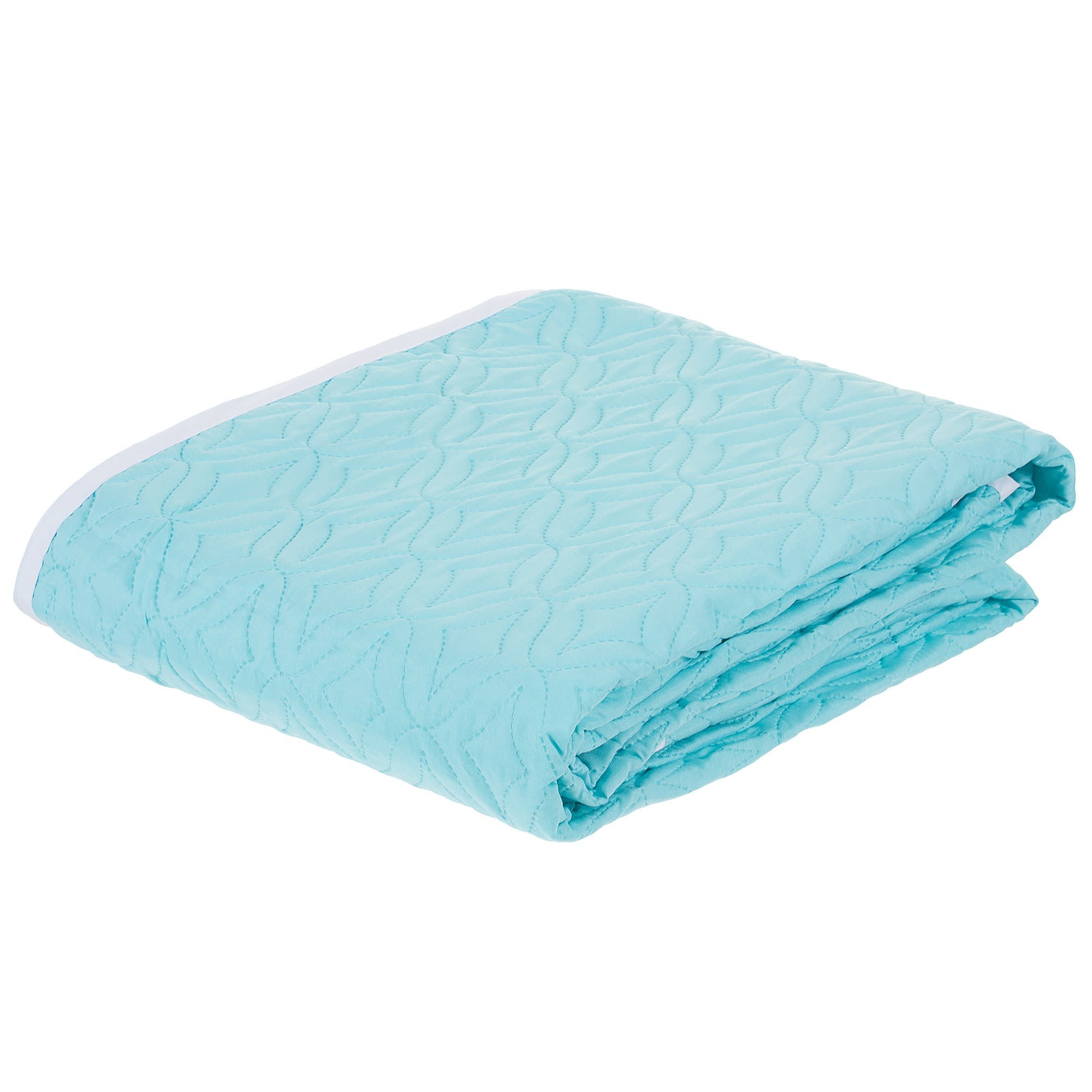 18689109 Покрывало стёганое «Melissa» 200х220 см цвет бирюзово-белый Santreyd 
