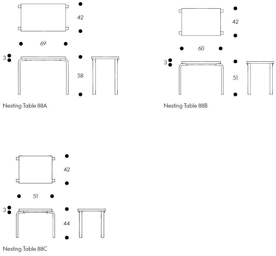 Artek Штабелируемый журнальный столик L-leg sun-id-1509785 - Вид №4