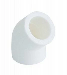 Угольник KALDE 45 D40 полипропиленовый белый