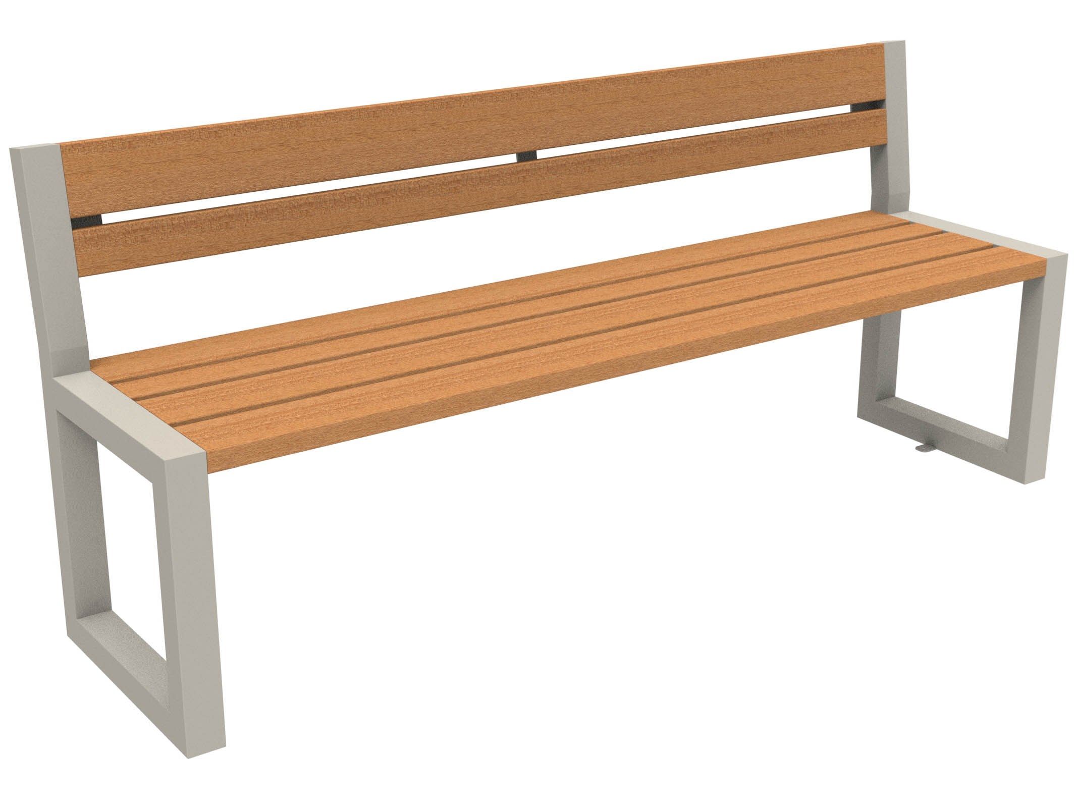 Скамья из окуме со спинкой Lazzari ритм ARCH-00140158 - Вид №34