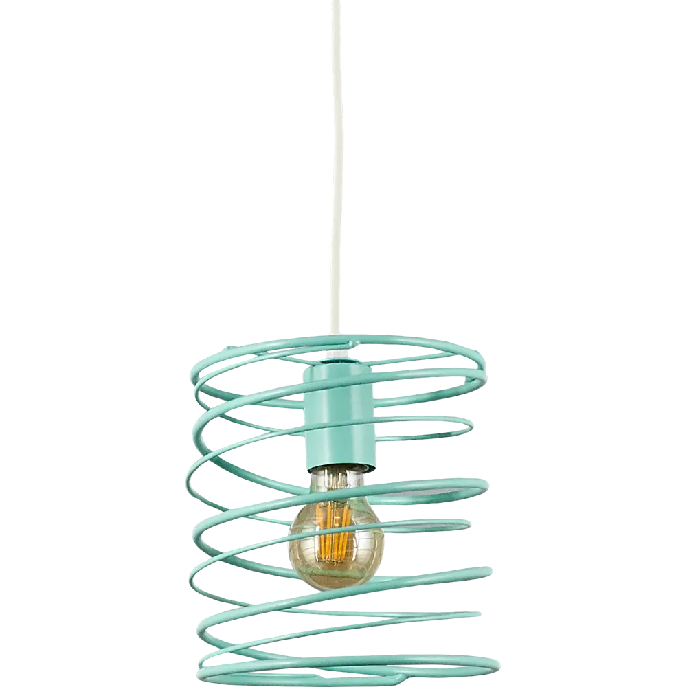 Подвесной светильник Vitaluce Торнадо 1 лампа 3м² Е27 цвет мятный STLM-2144726 - Вид №3