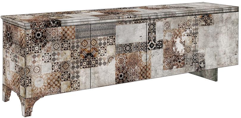 MOMENTI Буфет из стекловолокна с распашными дверцами Crazy home furniture - maiolica collection sun-id-1391001 - Вид №3
