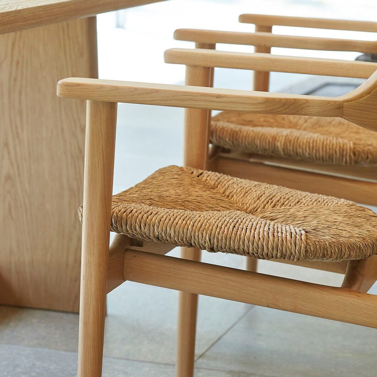 Стул из дуба и соломы с подлокотниками AMPM ARIÉ ARCH-00120275 - Вид №4