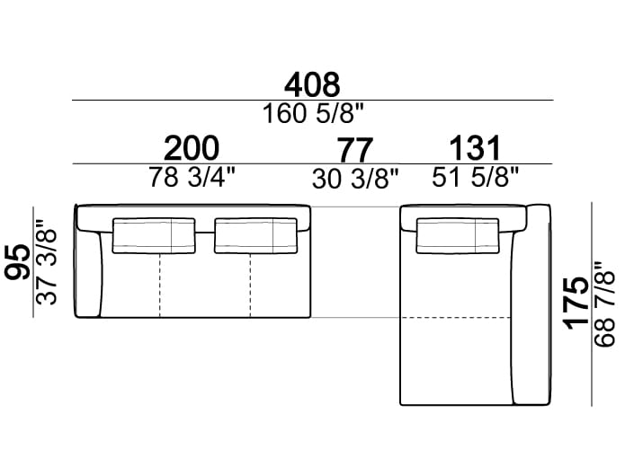 3-местный тканевый диван Arketipo BROWN SUGAR ARCH-00058205 - Вид №33