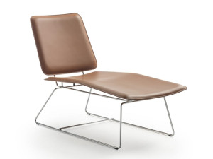 Кожаный шезлонг