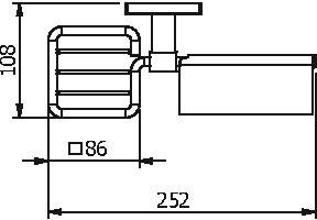 10941P Бумагодержатель подвесной цвет хром LANGBERGER ALSTER - Вид №2
