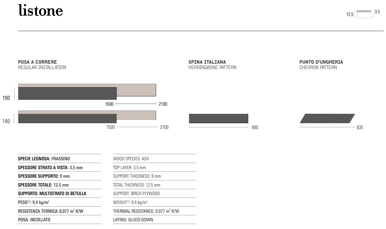 Дубовый паркет Listone Giordano доска ARCH-00053899 - Вид №3