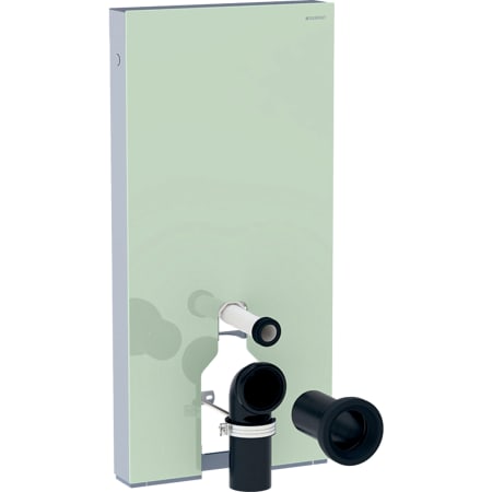 131.001.SI.5 Сантехнический модуль Geberit Monolith для напольного унитаза, 101 см, передняя обшивка из стекла Geberit  - Вид №7