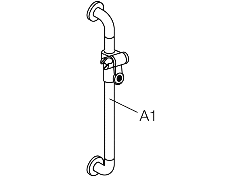 801.33US1S Держатель для душа (ada) HEWI USA Produkte  - Вид №3