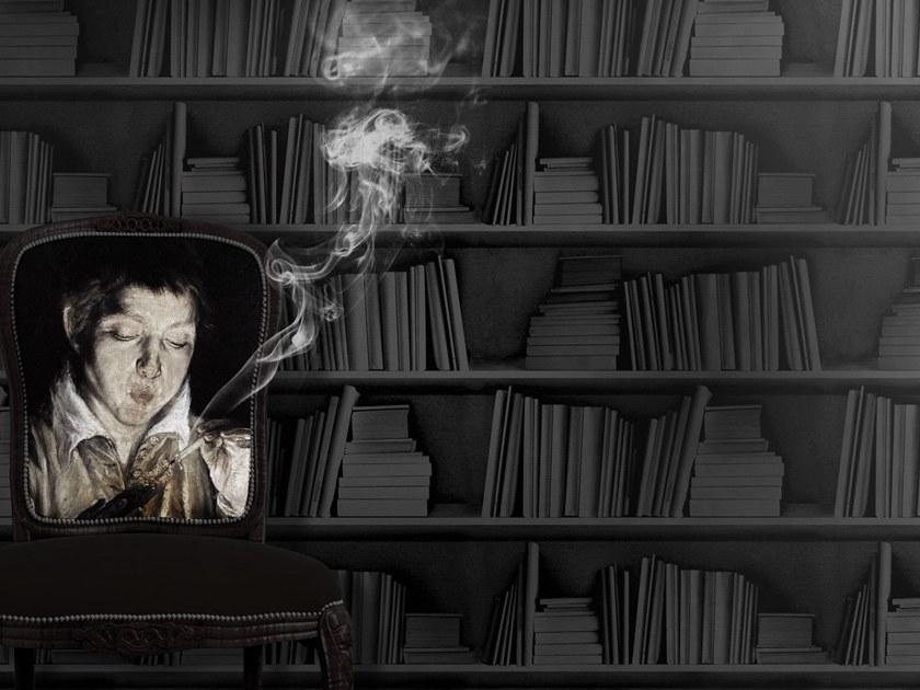 Mineheart Виниловые обои Bookshelf Wal/001 - Вид №2