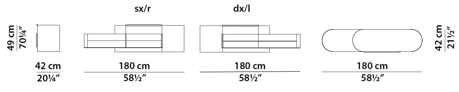 Кожаный подвесной шкафчик Baxter Blend ARCH-00152583 - Вид №7