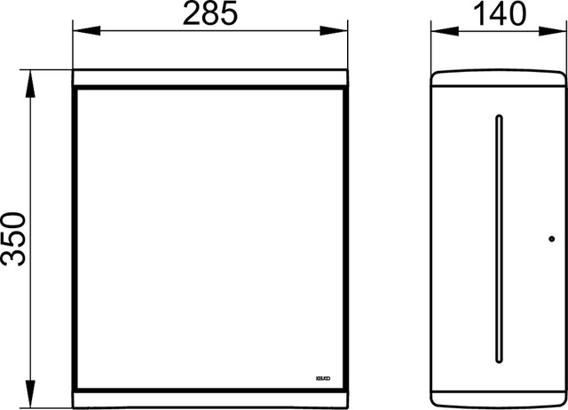 12785010201 Дозатор бумажных полотенец KEUCO Collection Moll - Вид №2
