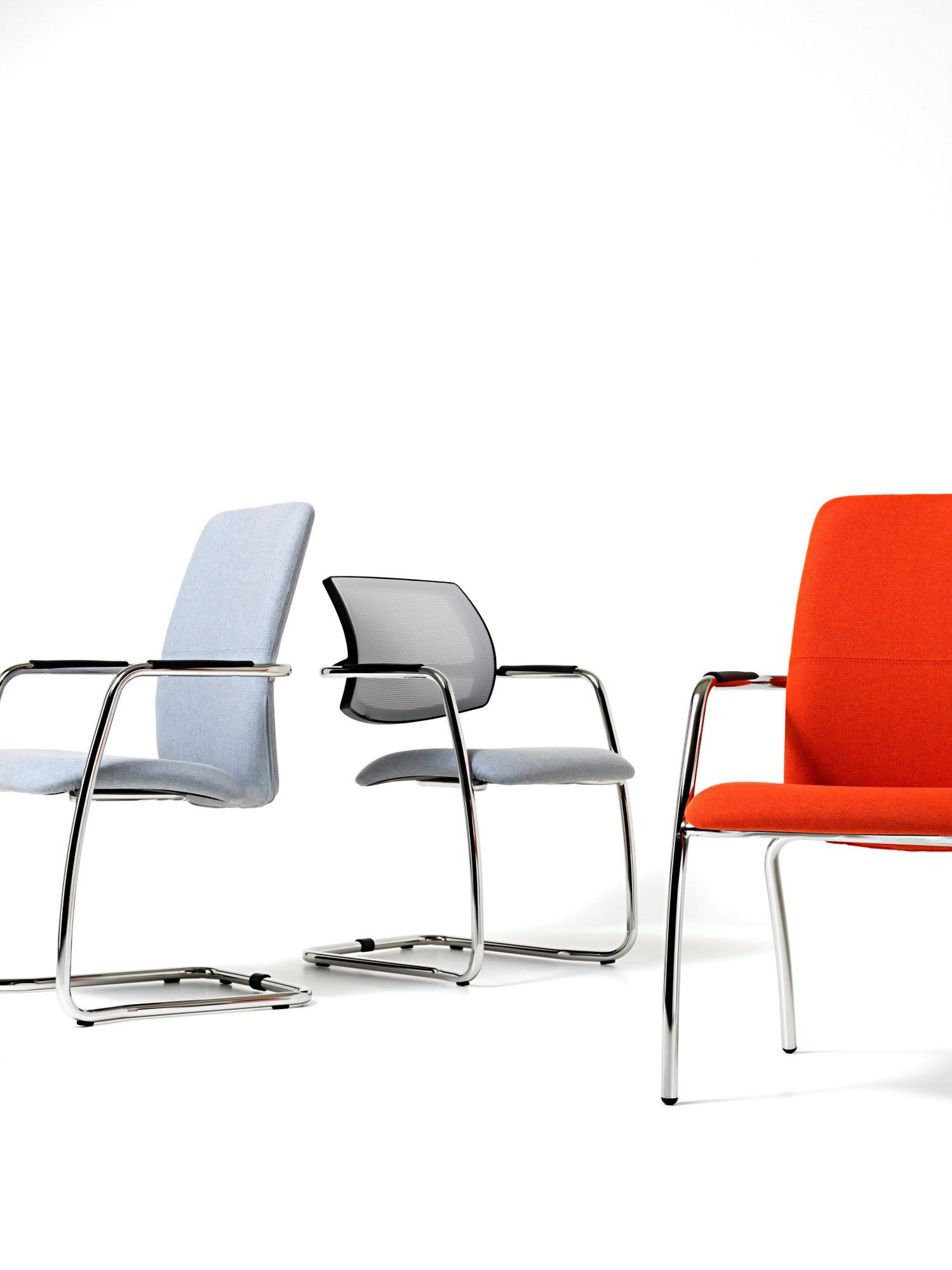 Тканевый стул с подлокотниками для залов ожидания Diemme Social ARCH-00148748 - Вид №2