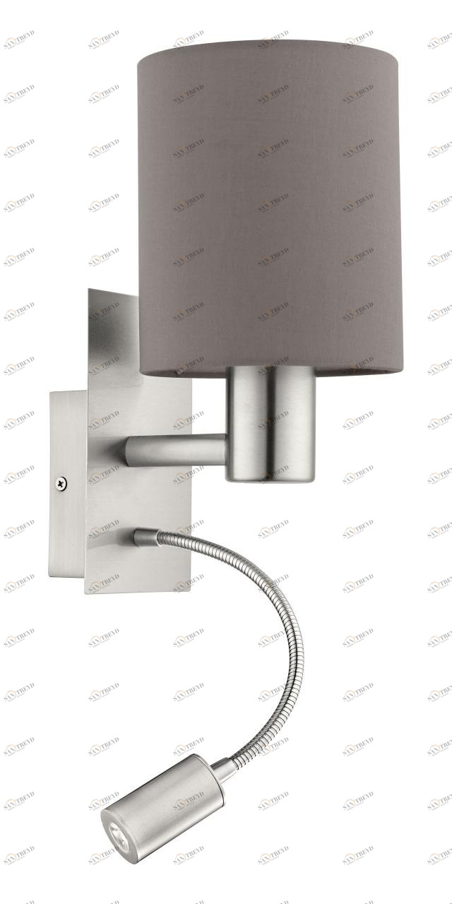 Настенный светильник бра Hufflepuff 94933 EGLO  078847 Серебро;серый 