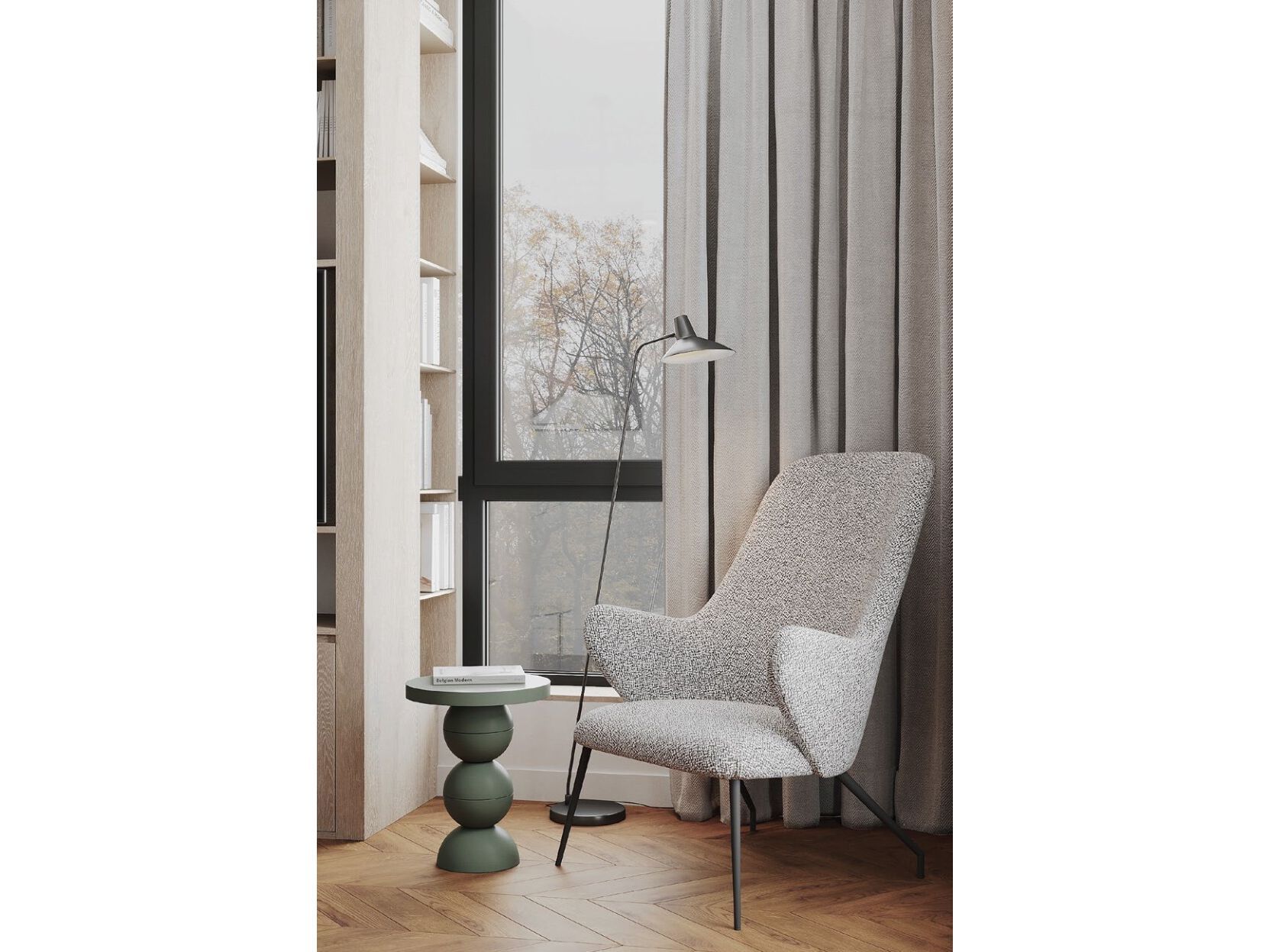 Тканевое кресло с подлокотниками DIZA OXYQ ARCH-00072199 - Вид №6