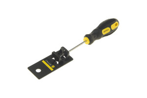 15994230 Отвертка TORX T10х75мм 3мм магнитная с противоскользящей ручкой с держателем ER-7DT-01H Эврика
