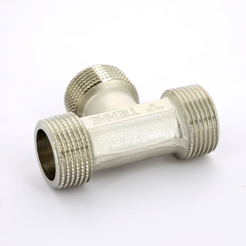 Тройник Н никелированный TIEMME 3/4" 1500334 - Вид №2