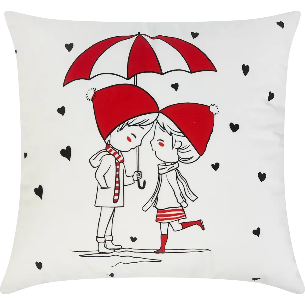 Подушка Sweet Couple 40х40 см цвет белый 86473853 STLM-2096434 SEASONS 
