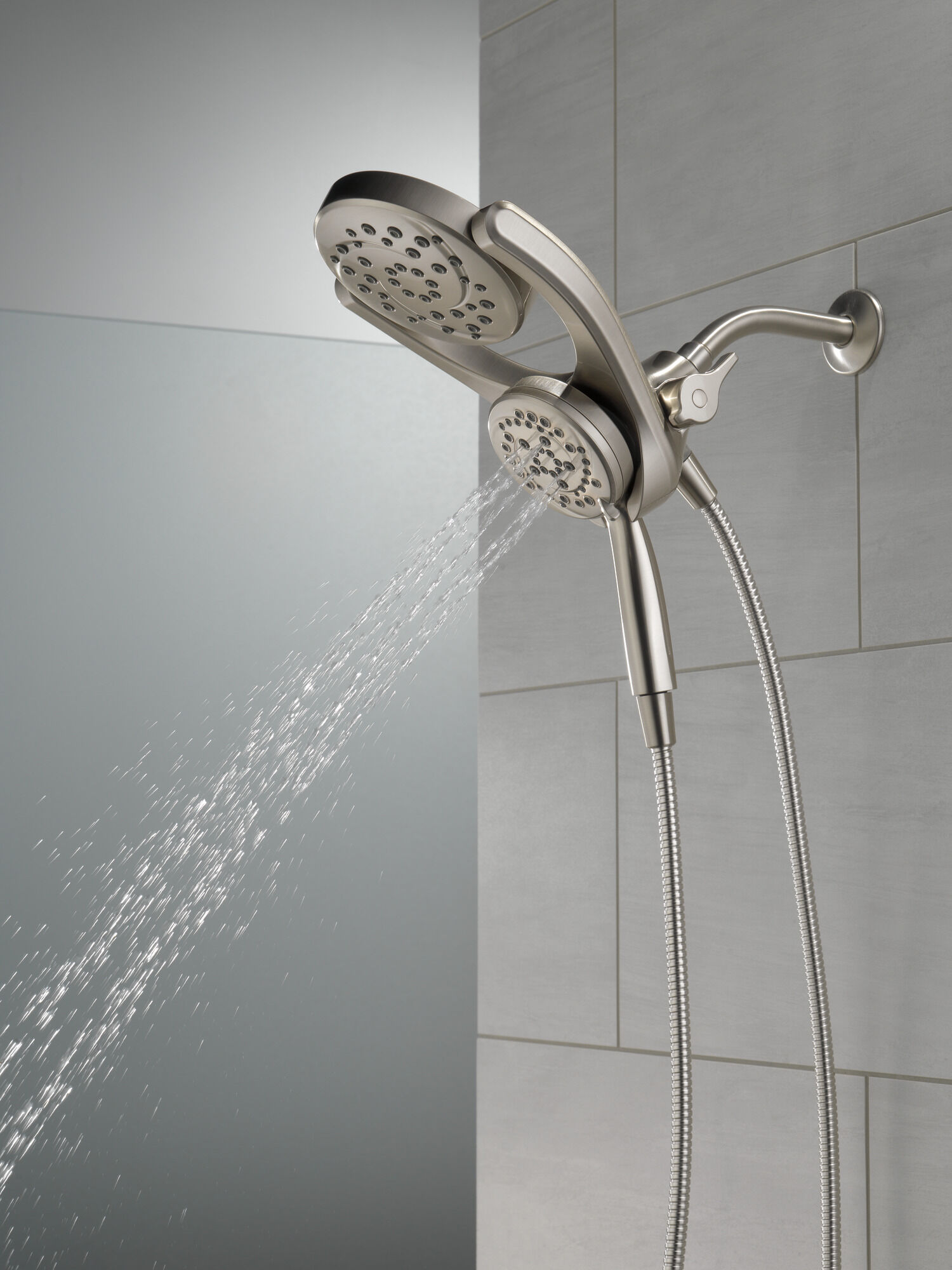 HydroRain® 4-настройка душевая лейка два в одном Delta Faucet 75699SN - Вид №17