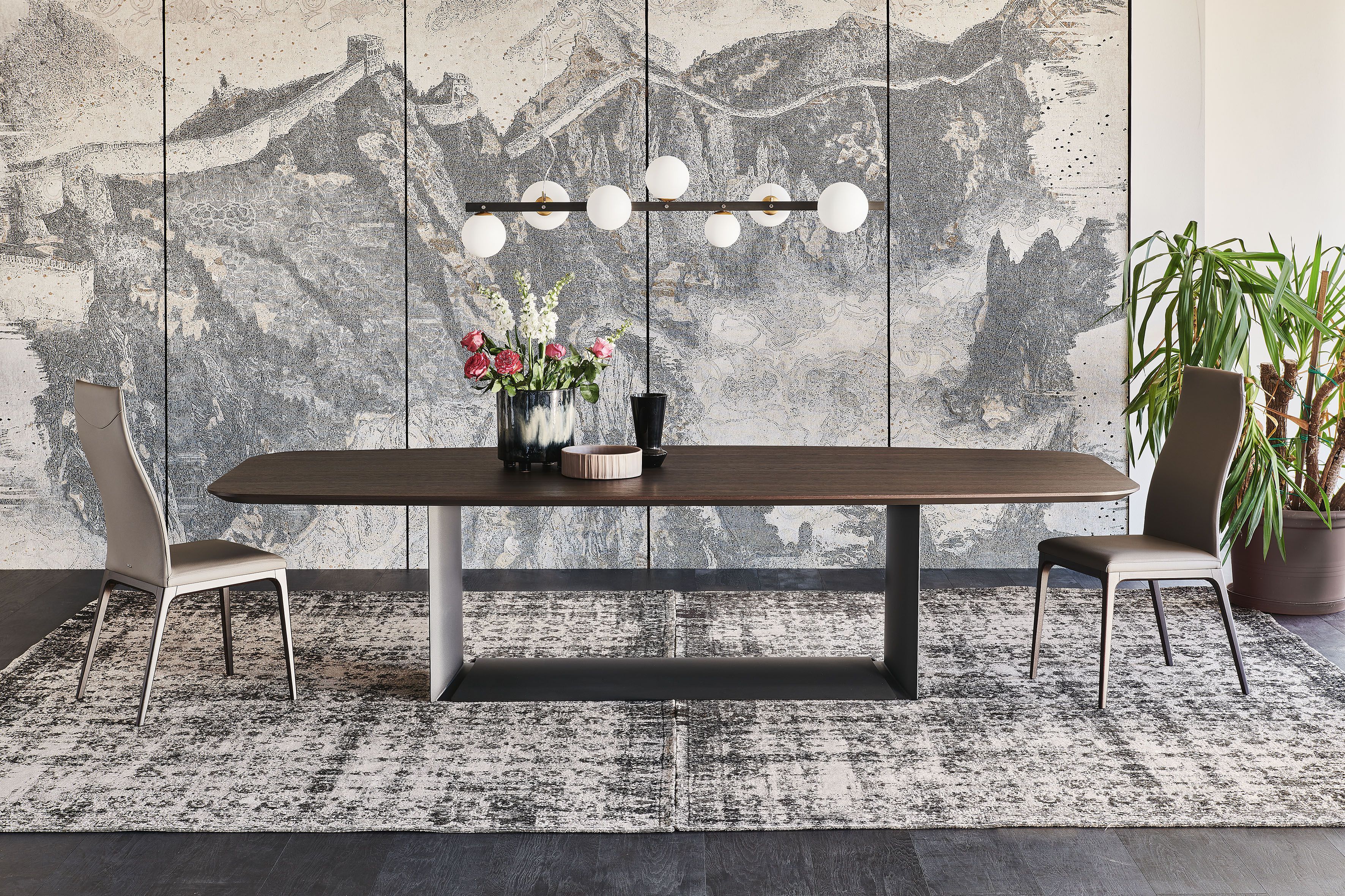 Стальной и деревянный бочковый стол Cattelan italia DRAGON WOOD ARCH-00088386 - Вид №2