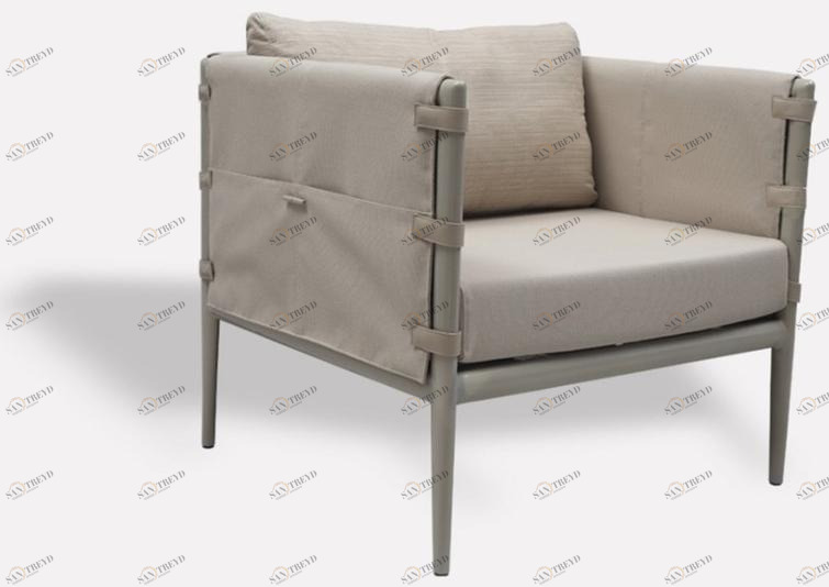 MORADA Кресло с обивкой из ткани с подлокотниками  Dune od acl 