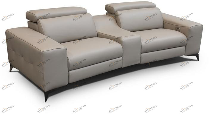 Rossini Sofas Секционный раскладывающийся кожаный диван Tessa sun-id-1495578
