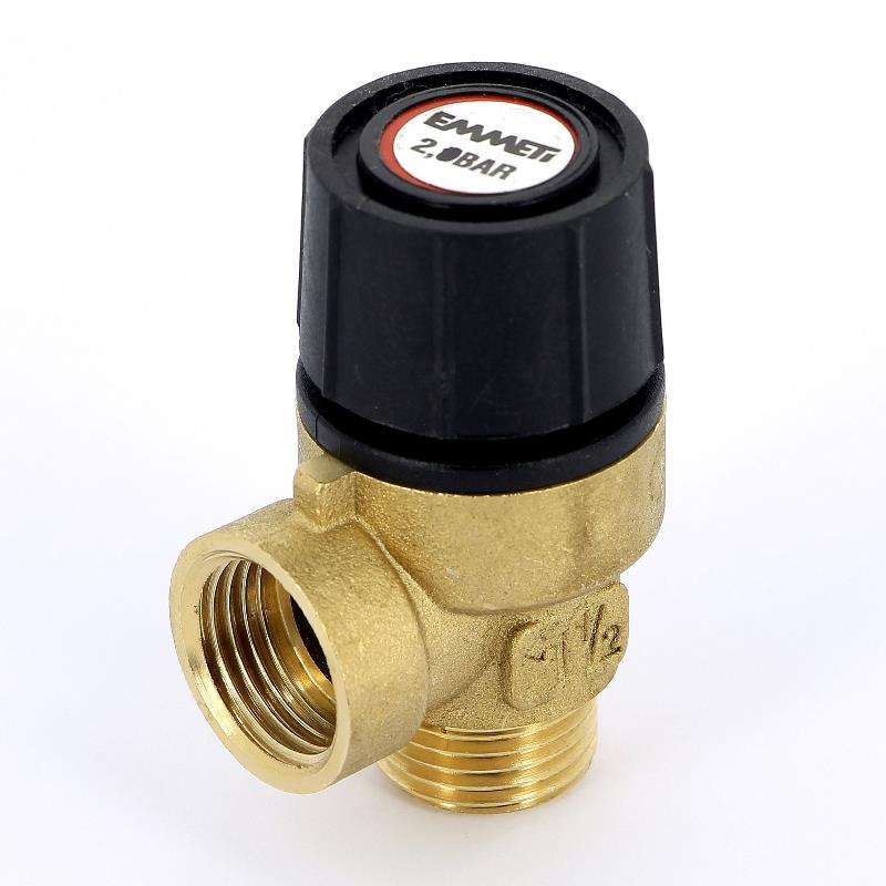 Предохранительный клапан EMMETI ВВ 1/2" 2,0 bar. С нестандартной регулировкой 205020 - Вид №1