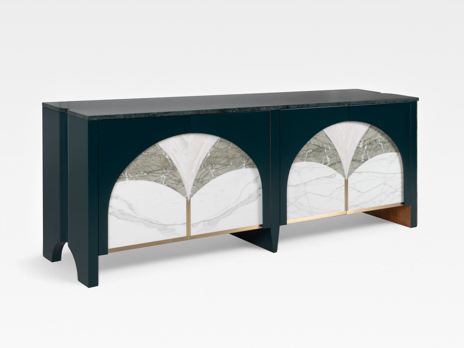 Мраморный шкаф с распашными дверями Greenapple Biloba ARCH-00040275 - Вид №1