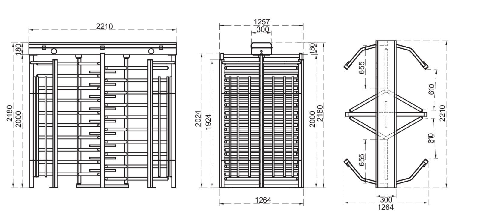 Турникет в полный рост CAME BTC300-D ARCH-00064489 - Вид №2