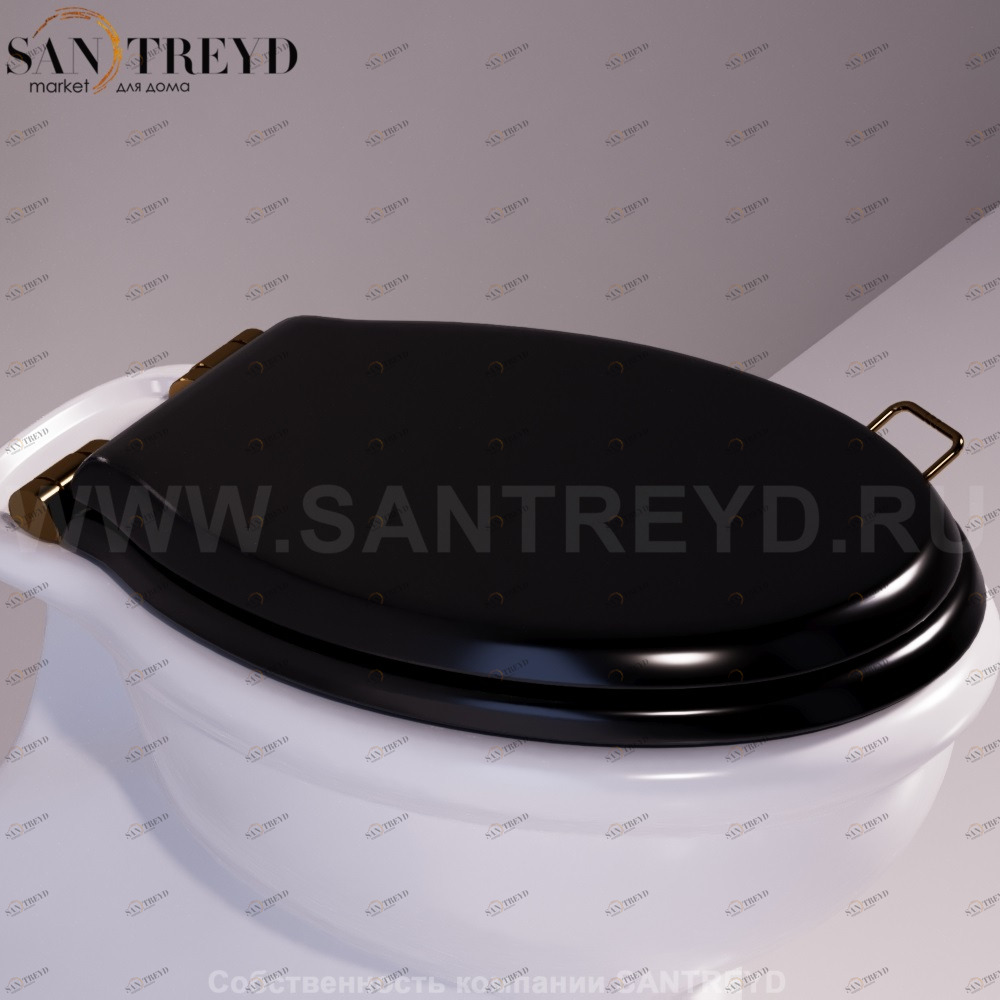 LA007D04NEROBR Крышка сиденье для унитаза Simas Lante