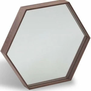 Зеркало шестигранное в раме HV-MR45 от Angel Cerda ANGEL CERDA ДИЗАЙНЕРСКИЕ 241934 Коричневый