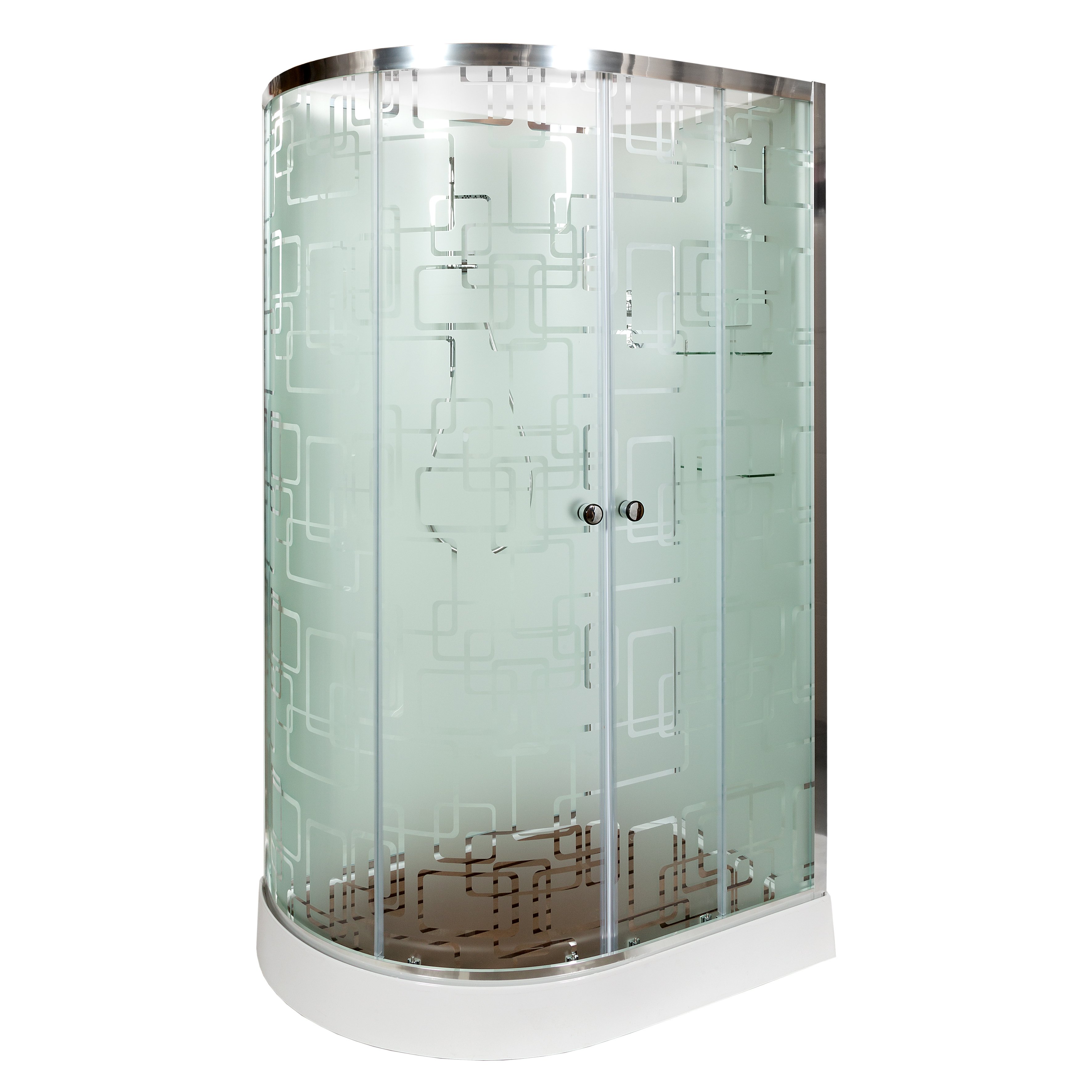 ЕМ4512 R LED с гм. Душевая кабина DETO Серия EM ЕМ1511 R  N с гидромассажем (гм.) - Вид №2