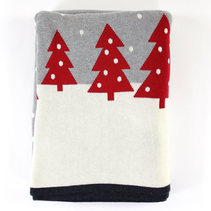 en_ny0051 Плед с орнаментом christmas story one, 130х180 см EnjoyMe 