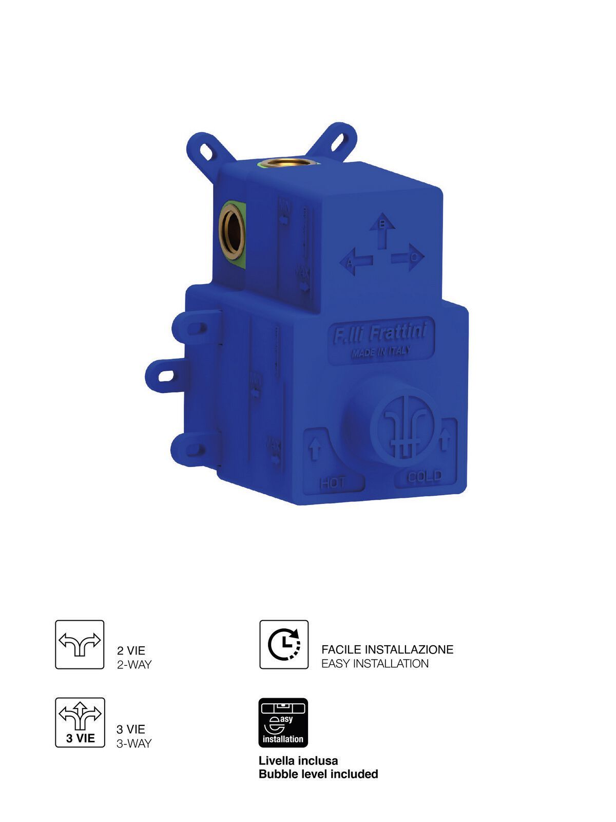 Встраиваемый корпус для смесителя для душа Rubinetterie Frattini 98013 ARCH-00127410 - Вид №1