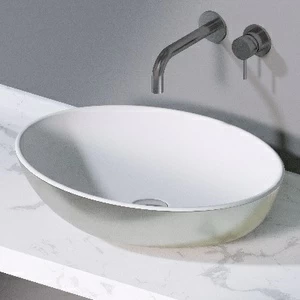 L243351 Накладная раковина на столешницу  овальная A. e T. Italia THIN