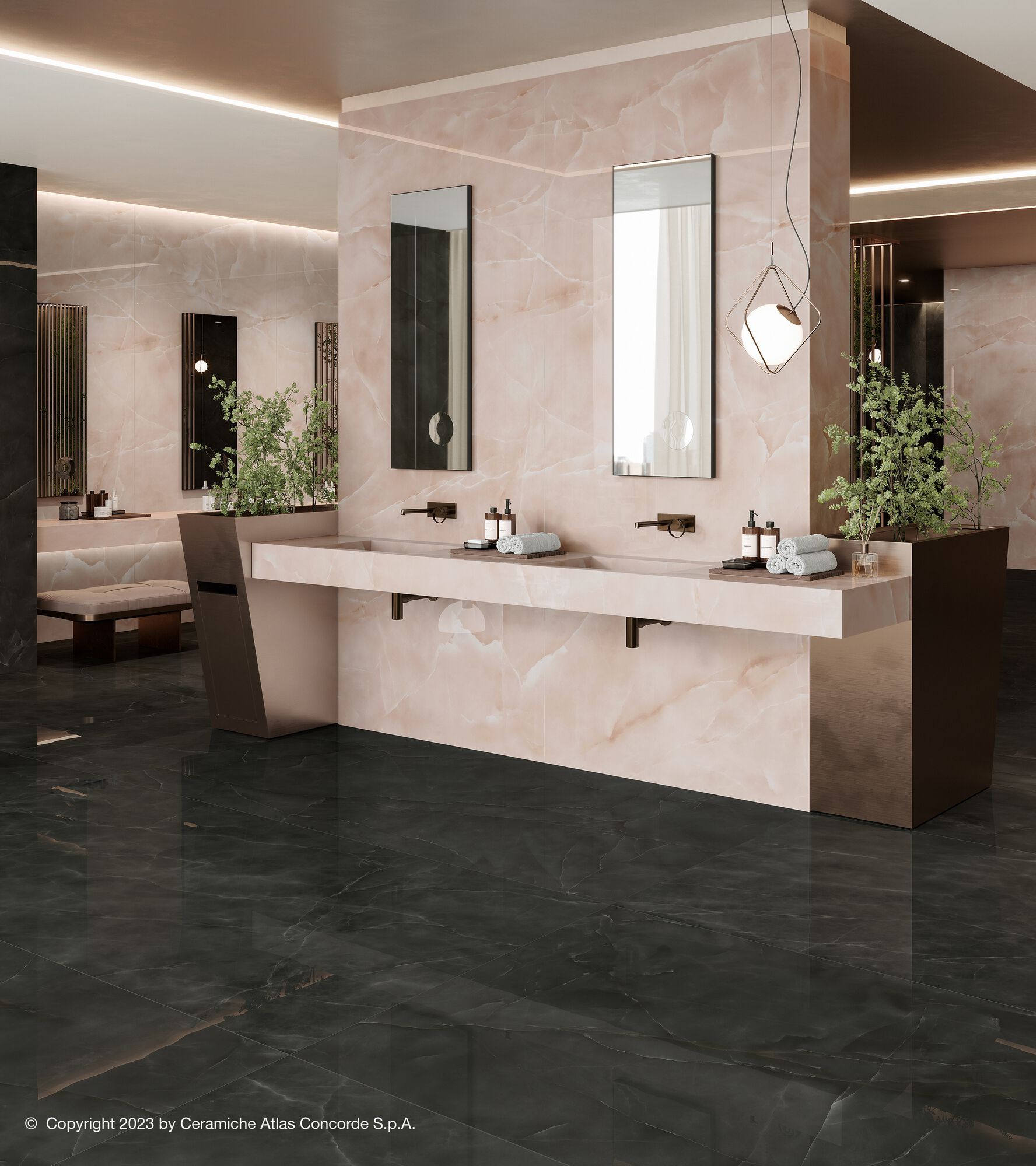 Напольное / керамогранит с эффектом оникса Atlas Concorde Marvel Onyx ARCH-00100320 - Вид №31