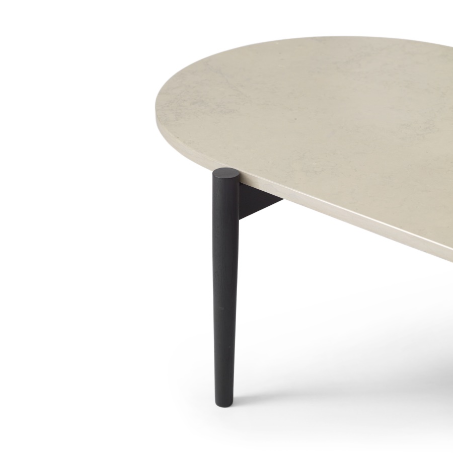 9850539 MENU Журнальный столик Septembre Серый камень / окрашенный в черный цвет твердый ясень  - Вид №7