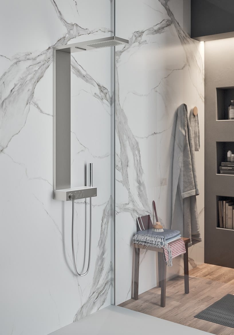 Термостатическая настенная душевая колонна с ручным душем Gruppo Geromin Icon ARCH-00143924 - Вид №1