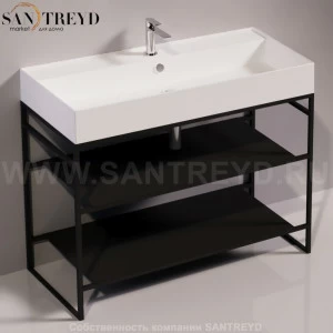 Консоль напольная под раковину AGILE 101см черная