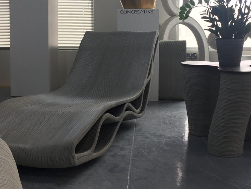 Concreative Садовая кушетка из бетона с 3d принтом  1903-048  - Вид №3