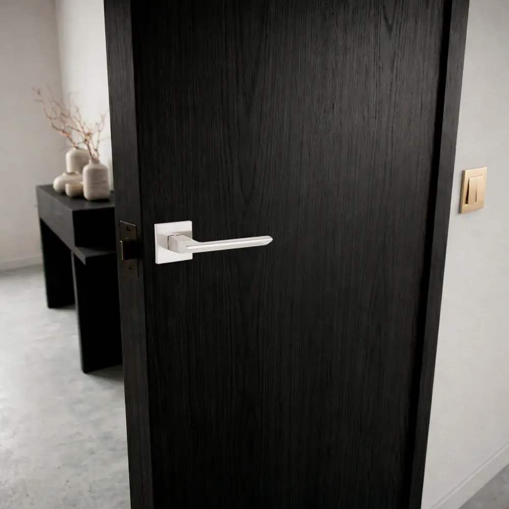 Дверная ручка на розетке Armex H-30105-A без запирания цвет никель STLM-2018812 - Вид №7